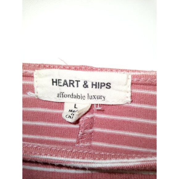 Heart and Hips Women's Pink and White Mini Tank Top Dress Size Large - Picture 5 of 7